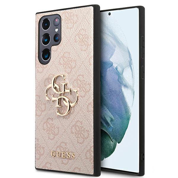 „Guess GUHCS22L4GMGPI S908 S22“ itin rausvas/rožinis kietas dėklas su dideliu metaliniu logotipu aprašymas - Prekės nuotrauka „Guess GUHCS22L4GMGPI S908 S22“ itin rausvas/rožinis kietas dėklas su dideliu metaliniu logotipu aprašymas - Prekės nuotrauka
