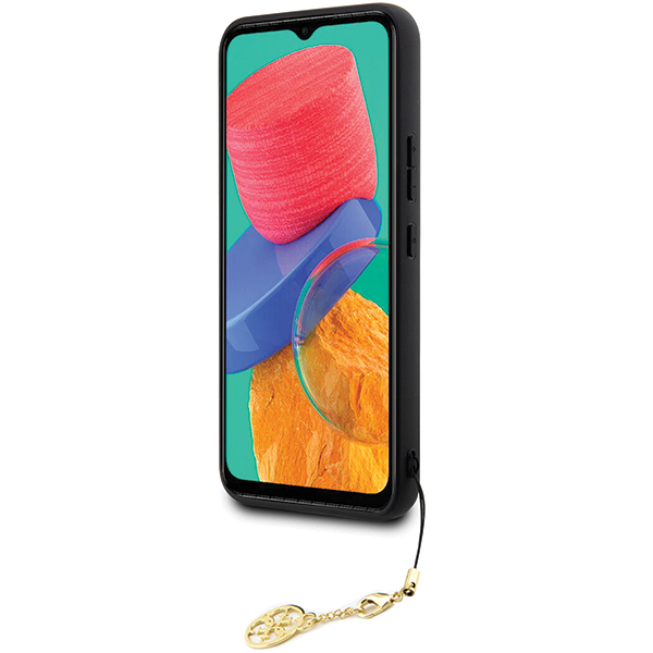 Guess GUHCS23FEGF4GBR S23 FE S711 rudos spalvos kietas dėklas 4G Charms Collection aprašymas - Prekės nuotrauka