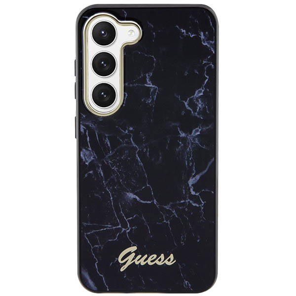 Guess GUHCS23MPCUMAK S23+ S916 juodos spalvos kietas dėklas Marble aprašymas - Prekės nuotrauka