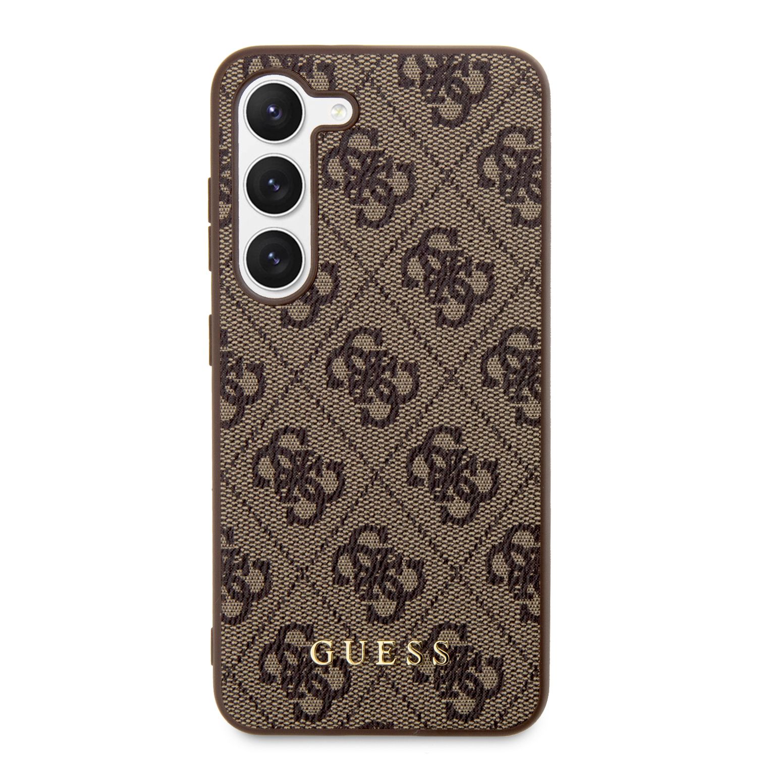 Guess GUHCS23SG4GFBR S23 S911 rudos spalvos kietas dėklas 4G Metal Gold Logo aprašymas - Prekės nuotrauka