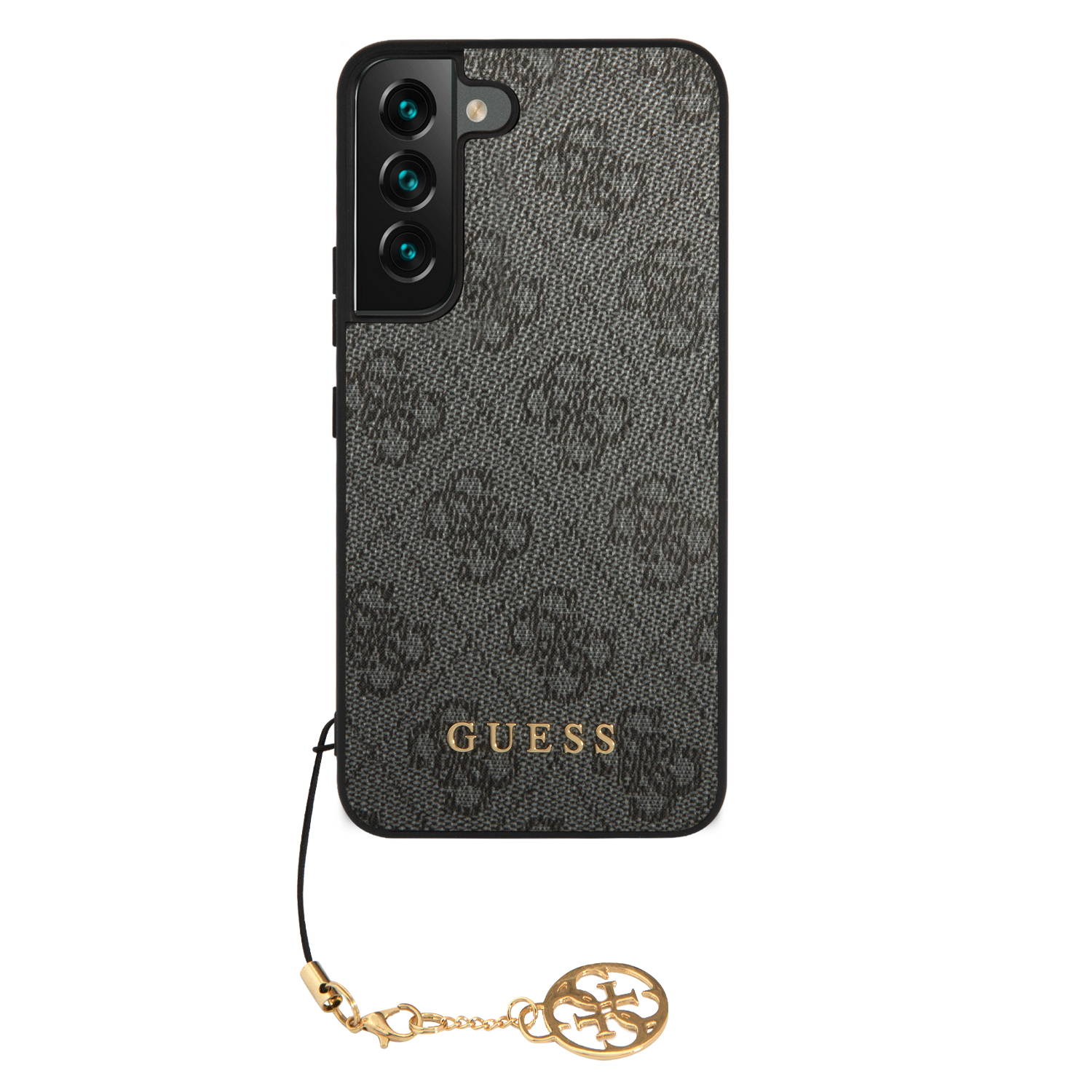 Guess GUHCS24LGF4GGR S24 Ultra S928 juodos spalvos kietas dėklas 4G Charms Collection aprašymas - Prekės nuotrauka