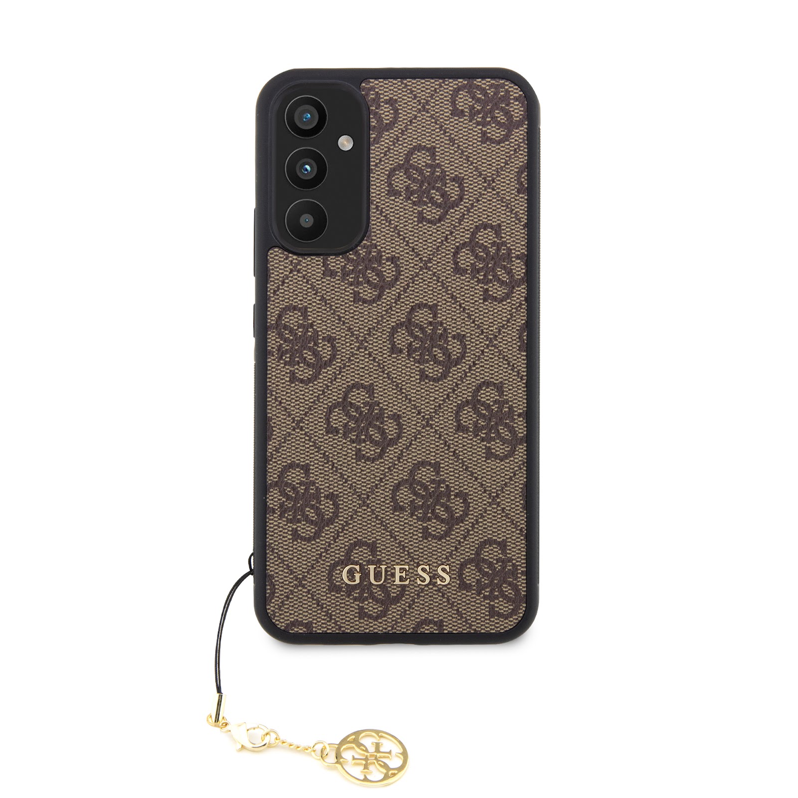 Guess GUHCSA34GF4GBR A34 5G A346 rudos spalvos harddėklas 4G Charms Collection aprašymas - Prekės nuotrauka Guess GUHCSA34GF4GBR A34 5G A346 rudos spalvos harddėklas 4G Charms Collection aprašymas - Prekės nuotrauka