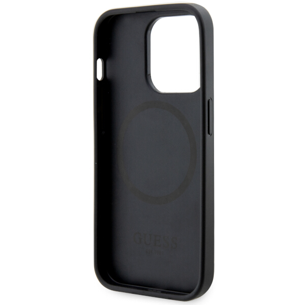 Guess GUHMP14LHGCFSEK Apple iPhone 14 Pro 6.1″ juodos spalvos kietas dėklas GCube Stripes MagSafe aprašymas - Prekės nuotrauka Guess GUHMP14LHGCFSEK Apple iPhone 14 Pro 6.1″ juodos spalvos kietas dėklas GCube Stripes MagSafe aprašymas - Prekės nuotrauka