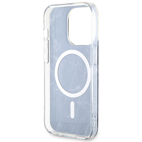 Guess GUHMP14XPCUMAK Apple iPhone 14 Pro Max 6.7″ juodos spalvos kietas dėklas Marble MagSafe aprašymas - Prekės nuotrauka