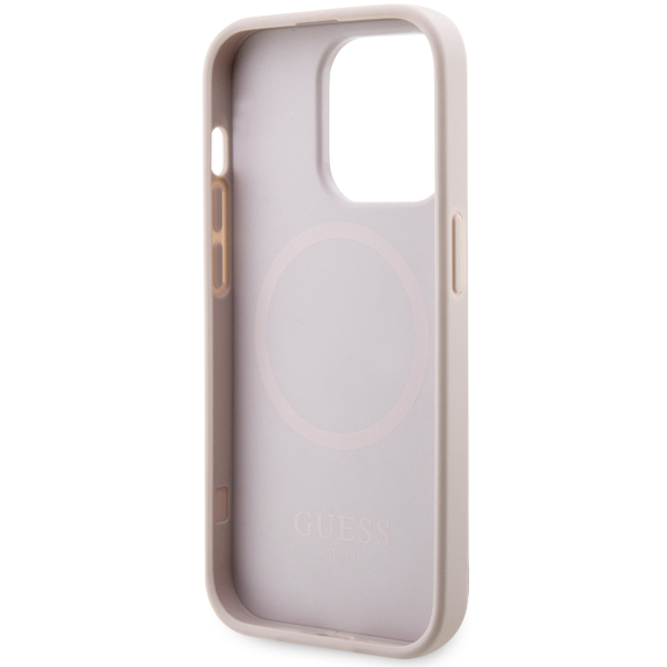Guess GUHMP15LP4RPSP Apple iPhone 15 Pro 6.1″ rožinės spalvos kietas dėklas 4G Printed Stripes MagSafe aprašymas - Prekės nuotrauka Guess GUHMP15LP4RPSP Apple iPhone 15 Pro 6.1″ rožinės spalvos kietas dėklas 4G Printed Stripes MagSafe aprašymas - Prekės nuotrauka