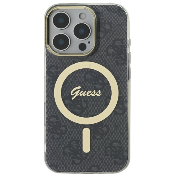 Guess GUHMP16LH4STK Apple iPhone 16 Pro 6.3″ juodos spalvos kietas dėklas IML 4G MagSafe aprašymas - Prekės nuotrauka Guess GUHMP16LH4STK Apple iPhone 16 Pro 6.3″ juodos spalvos kietas dėklas IML 4G MagSafe aprašymas - Prekės nuotrauka