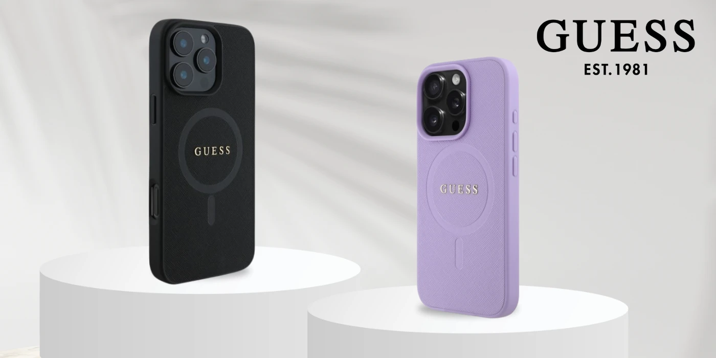 Guess GUHMP16LPSAHMCU Apple iPhone 16 Pro 6.3" dėklas telefonui violetinės spalvos Saffiano MagSafe aprašymas - Prekės nuotrauka Guess GUHMP16LPSAHMCU Apple iPhone 16 Pro 6.3" dėklas telefonui violetinės spalvos Saffiano MagSafe aprašymas - Prekės nuotrauka