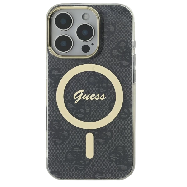 Guess GUHMP16MH4STK Apple iPhone 16 Plus 6.7" dėklas telefonui juodos spalvos IML 4G MagSafe aprašymas - Prekės nuotrauka