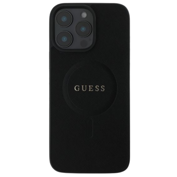 Guess GUHMP16SPGHSMMK Apple iPhone 16 6.1″ juodos spalvos kietas dėklas Grained Gold Ring MagSafe aprašymas - Prekės nuotrauka Guess GUHMP16SPGHSMMK Apple iPhone 16 6.1″ juodos spalvos kietas dėklas Grained Gold Ring MagSafe aprašymas - Prekės nuotrauka