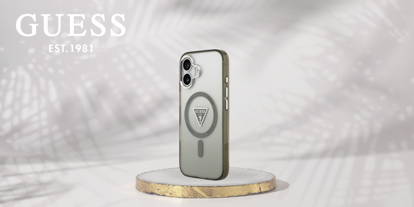 Guess IML Gradient Triangle Logo MagSafe dėklas skirtas Apple iPhone 17 khaki aprašymas - Prekės nuotrauka Guess IML Gradient Triangle Logo MagSafe dėklas skirtas Apple iPhone 17 khaki aprašymas - Prekės nuotrauka