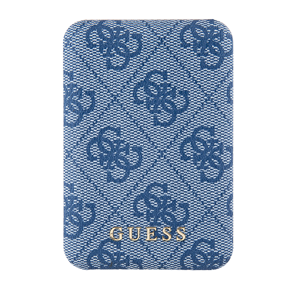 „Guess“ indukcinė išorinė baterija 15WGUPB5FP4EMGB 5000mAh mėlynas 4G odinis metalinis logotipas su „MagSafe“ logotipu aprašymas - Prekės nuotrauka „Guess“ indukcinė išorinė baterija 15WGUPB5FP4EMGB 5000mAh mėlynas 4G odinis metalinis logotipas su „MagSafe“ logotipu aprašymas - Prekės nuotrauka