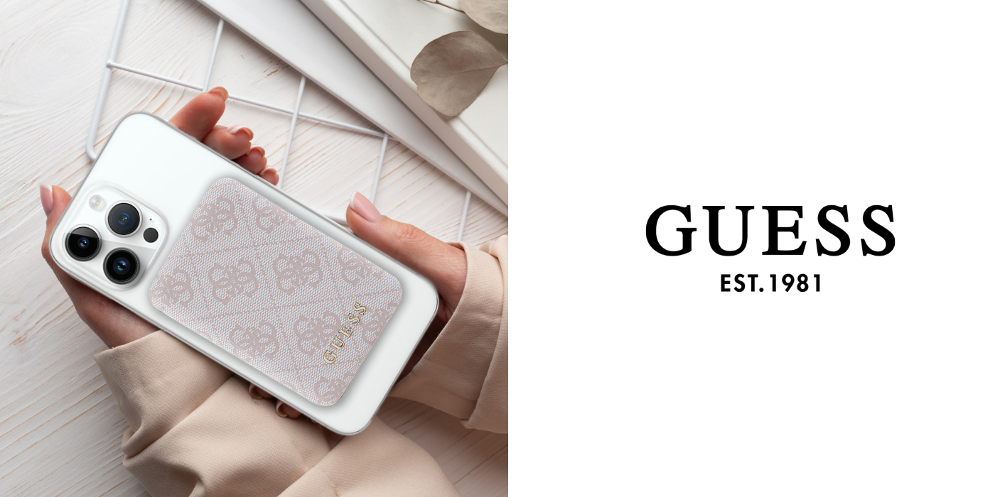 „Guess“ indukcinė išorinė baterija 15WGUPB5FP4EMGB 5000mAh mėlynas 4G odinis metalinis logotipas su „MagSafe“ logotipu aprašymas - Prekės nuotrauka „Guess“ indukcinė išorinė baterija 15WGUPB5FP4EMGB 5000mAh mėlynas 4G odinis metalinis logotipas su „MagSafe“ logotipu aprašymas - Prekės nuotrauka