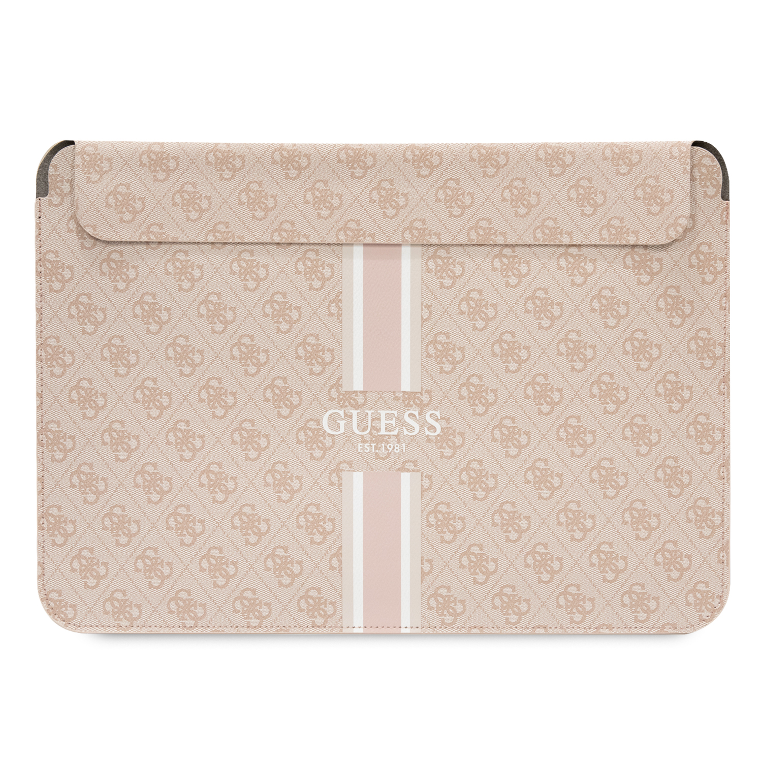 Guess kompiuterio dėklas GUCS14P4RPSP 14″ rožinės spalvos 4G Printed Stripes aprašymas - Prekės nuotrauka