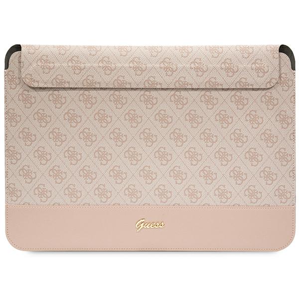 Guess kompiuterio dėklas GUCS14PS4SGP 14″ rožinės spalvos 4G Stripe Metal Logo aprašymas - Prekės nuotrauka