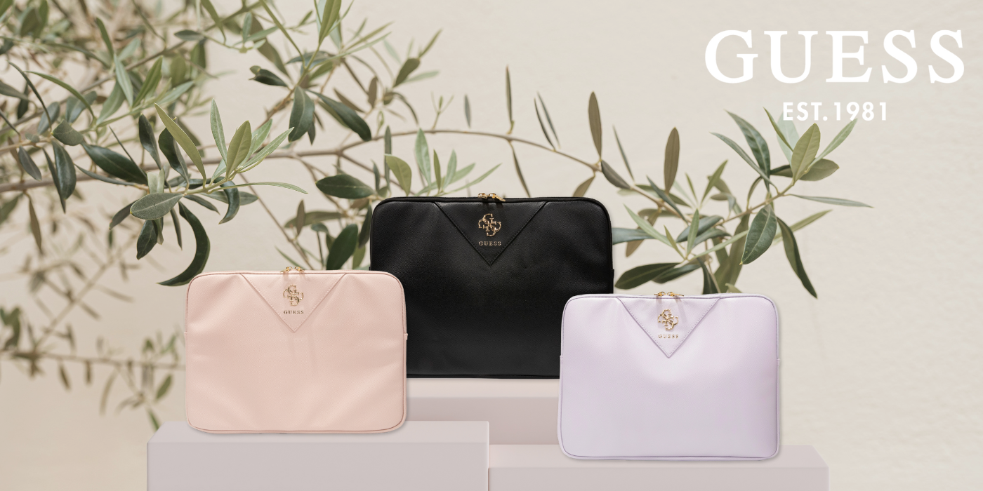 Guess kompiuterio dėklas GUCS14ZPGSTEGD 14″ light auksinis Triangle 4G aprašymas - Prekės nuotrauka