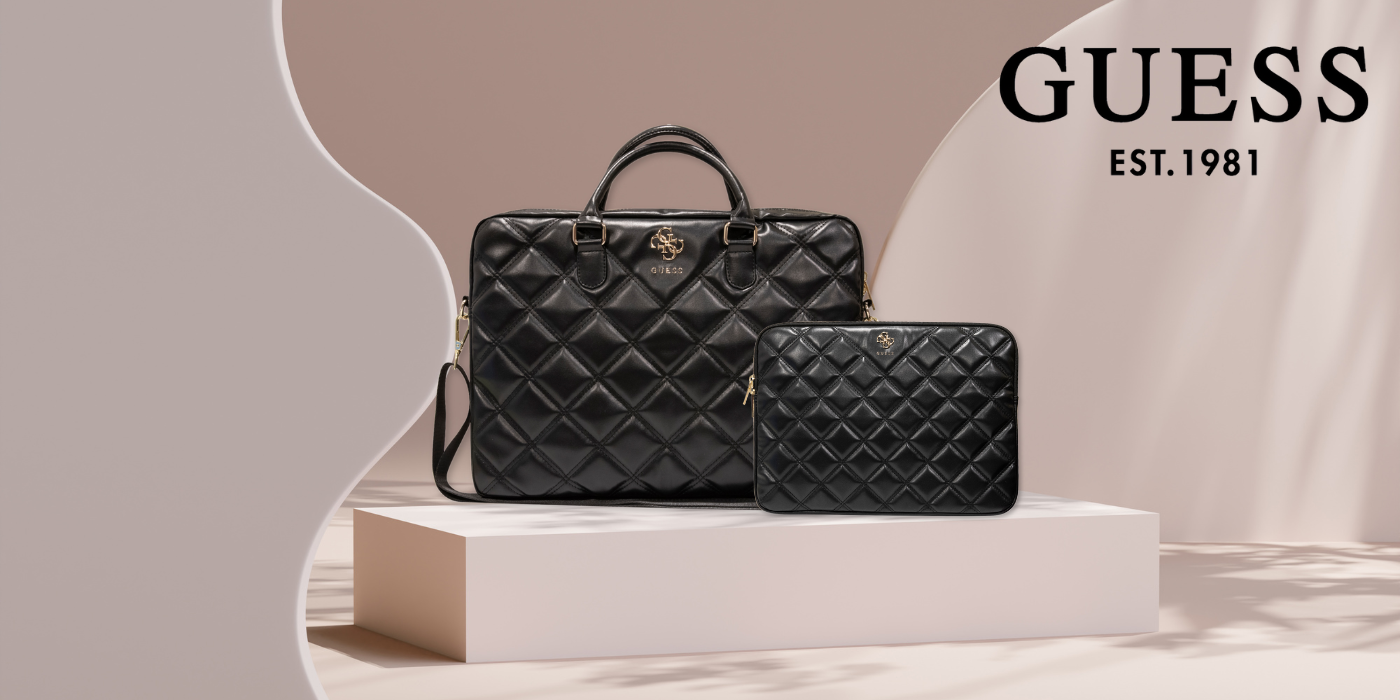 Guess kompiuterio dėklas GUCS14ZPSQSSGP 14″ rožinės spalvos Quilted 4G aprašymas - Prekės nuotrauka