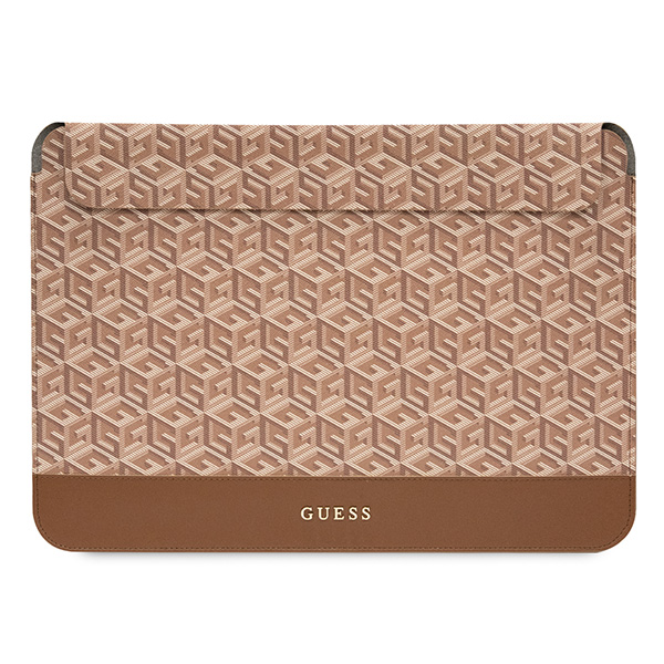 Guess kompiuterio dėklas GUCS16HGCFSEW 16″ rudos spalvos GCube Stripes aprašymas - Prekės nuotrauka