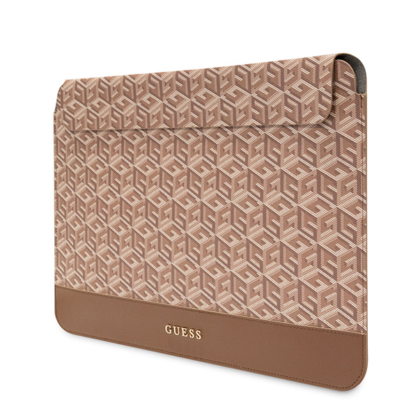 Guess kompiuterio dėklas GUCS16HGCFSEW 16″ rudos spalvos GCube Stripes aprašymas - Prekės nuotrauka