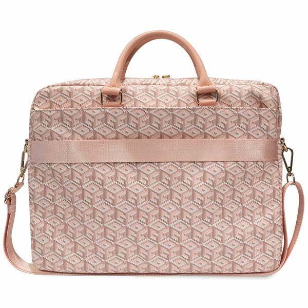 Guess kompiuterio krepšys GUCB15HGCFSEP 16″ rožinės spalvos GCube Stripes aprašymas - Prekės nuotrauka