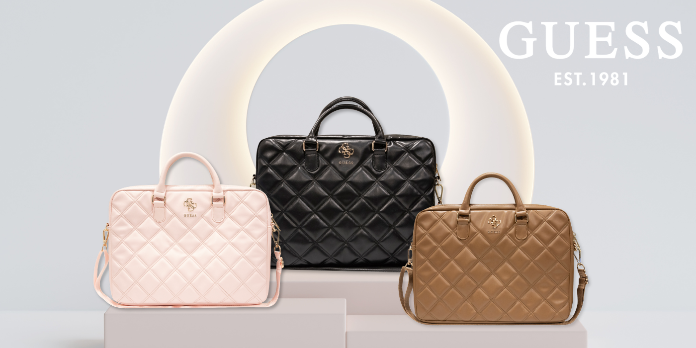 Guess kompiuterio krepšys GUCB15ZPSQSSGW 16″ rudos spalvos Quilted 4G aprašymas - Prekės nuotrauka