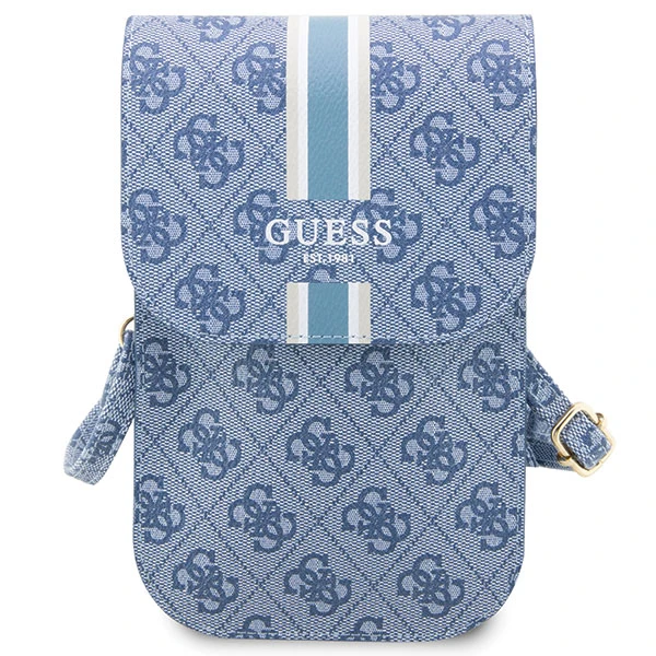 Dėklas Guess krepšys 4G Stripes (GUWBP4RPSB) mėlynos spalvos aprašymas - Prekės nuotrauka