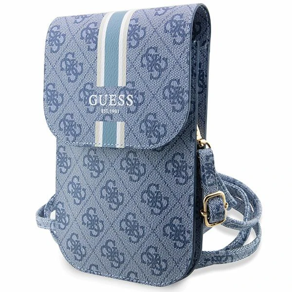 Dėklas Guess krepšys 4G Stripes (GUWBP4RPSB) mėlynos spalvos aprašymas - Prekės nuotrauka