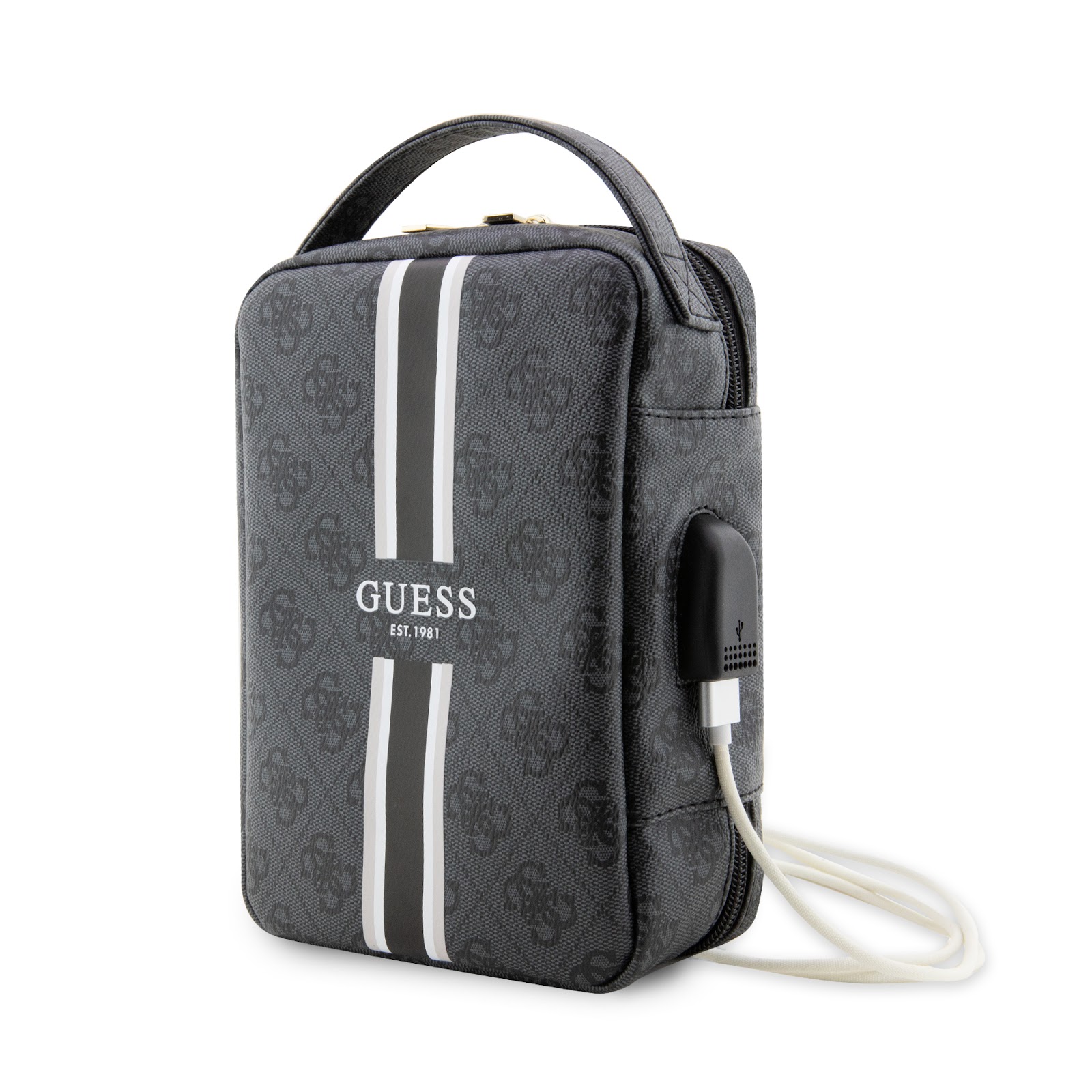 Guess krepšys GUHBP4RPSK juodos spalvos 4G Printed Stripes aprašymas - Prekės nuotrauka