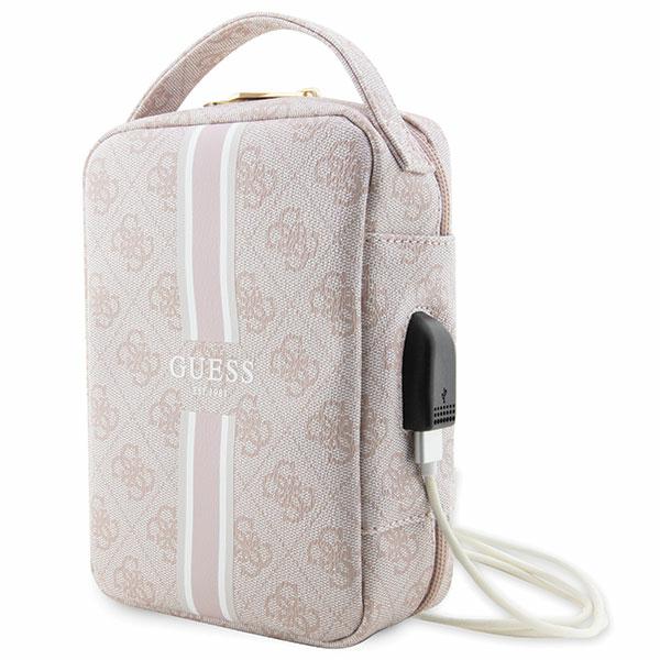 Guess krepšys GUHBP4RPSP Organizer rožinės spalvos 4G Printed Stripes aprašymas - Prekės nuotrauka