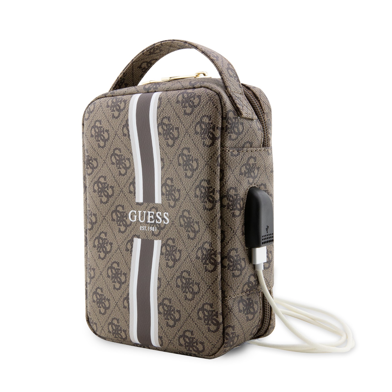 Guess krepšys GUHBP4RPSW rudas 4G Printed Stripes aprašymas - Prekės nuotrauka