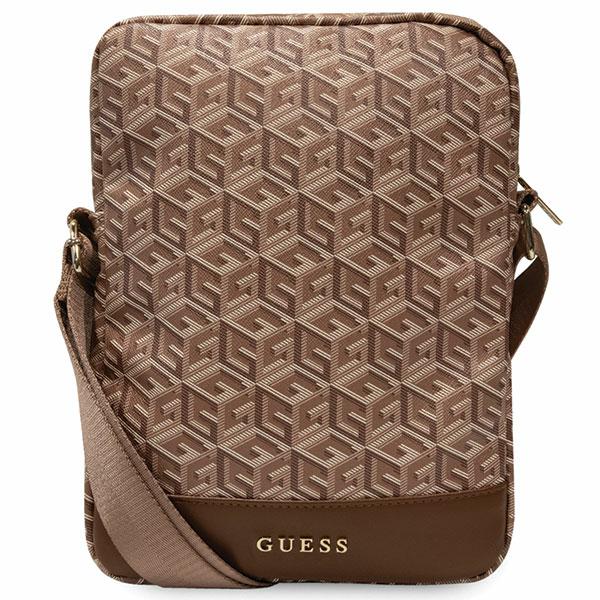 Guess krepšys GUTB10HGCFSEW 10″ rudas GCube Stripe planšetės krepšys aprašymas - Prekės nuotrauka
