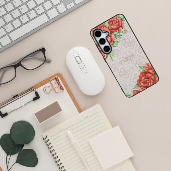 Dėklas Guess Leather 4G Flowers Print Metal Classic Logo MagSafe Samsung Galaxy S25 dėkals telefonui rožinės spalvos aprašymas - Prekės nuotrauka Dėklas Guess Leather 4G Flowers Print Metal Classic Logo MagSafe Samsung Galaxy S25 dėkals telefonui rožinės spalvos aprašymas - Prekės nuotrauka