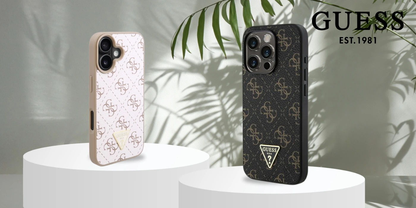 Guess New 4G Triangle Apple iPhone 16 Pro - dėklas telefonui baltos spalvos aprašymas - Prekės nuotrauka Guess New 4G Triangle Apple iPhone 16 Pro - dėklas telefonui baltos spalvos aprašymas - Prekės nuotrauka