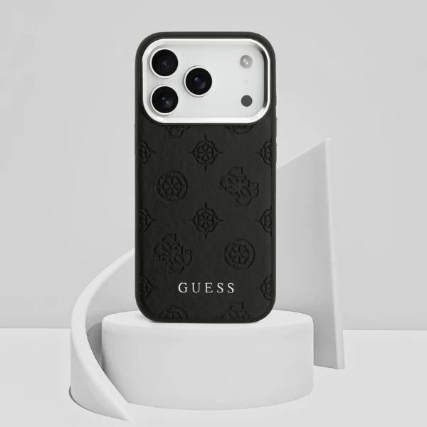 Guess Peony Hot Stamp Script MagSafe dėklas skirtas Apple iPhone 17 Pro Juodas aprašymas - Prekės nuotrauka Guess Peony Hot Stamp Script MagSafe dėklas skirtas Apple iPhone 17 Pro Juodas aprašymas - Prekės nuotrauka