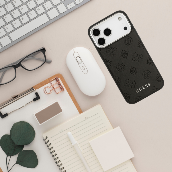 Guess Peony Hot Stamp Script MagSafe dėklas skirtas Apple iPhone 17 Pro Max Juodas aprašymas - Prekės nuotrauka Guess Peony Hot Stamp Script MagSafe dėklas skirtas Apple iPhone 17 Pro Max Juodas aprašymas - Prekės nuotrauka