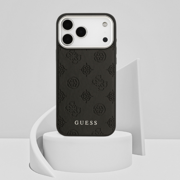 Guess Peony Hot Stamp Script MagSafe dėklas skirtas Apple iPhone 17 Pro Max Juodas aprašymas - Prekės nuotrauka Guess Peony Hot Stamp Script MagSafe dėklas skirtas Apple iPhone 17 Pro Max Juodas aprašymas - Prekės nuotrauka