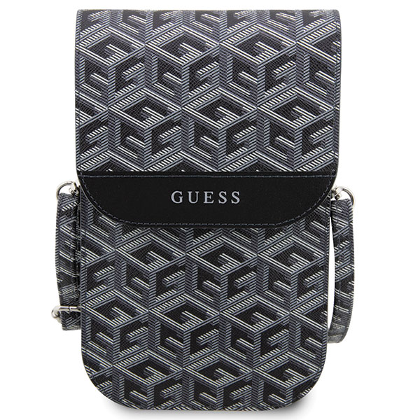 Guess rankinė GUWBHGCFSEK juodos spalvos GCube Stripe aprašymas - Prekės nuotrauka