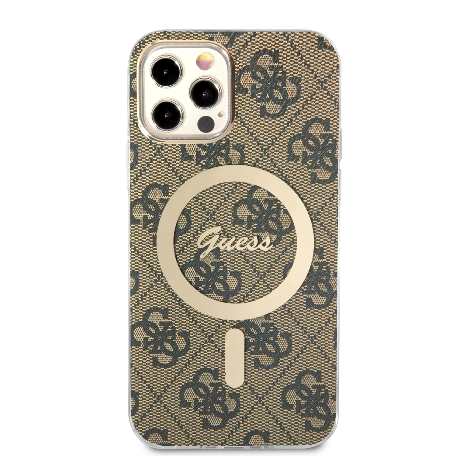 Guess Rinkinys GUBPP12MH4EACSW Dėklas+ Įkroviklis Apple iPhone 12/12 Pro rudos spalvos kietas dėklas 4G Print MagSafe aprašymas - Prekės nuotrauka Guess Rinkinys GUBPP12MH4EACSW Dėklas+ Įkroviklis Apple iPhone 12/12 Pro rudos spalvos kietas dėklas 4G Print MagSafe aprašymas - Prekės nuotrauka
