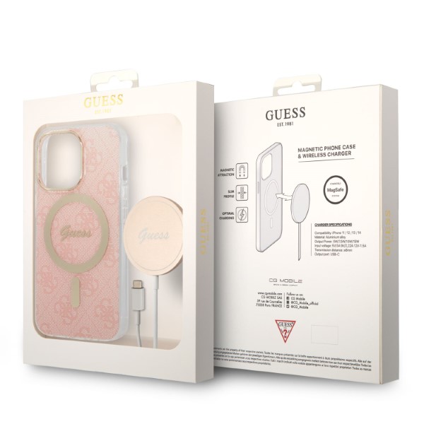 Guess Rinkinys GUBPP13XH4EACSP Dėklas+ Įkroviklis Apple iPhone 13 Pro Max rožinės spalvos kietas dėklas 4G Print MagSafe aprašymas - Prekės nuotrauka Guess Rinkinys GUBPP13XH4EACSP Dėklas+ Įkroviklis Apple iPhone 13 Pro Max rožinės spalvos kietas dėklas 4G Print MagSafe aprašymas - Prekės nuotrauka