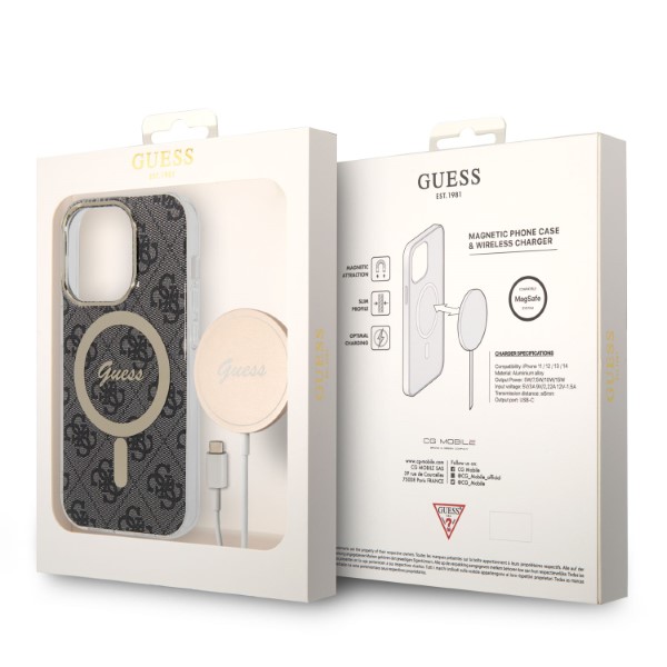 Guess Rinkinys GUBPP14LH4EACSK Dėklas+ Įkroviklis Apple iPhone 14 Pro 6,1″ juodos spalvos kietas dėklas 4G Print MagSafe aprašymas - Prekės nuotrauka Guess Rinkinys GUBPP14LH4EACSK Dėklas+ Įkroviklis Apple iPhone 14 Pro 6,1″ juodos spalvos kietas dėklas 4G Print MagSafe aprašymas - Prekės nuotrauka