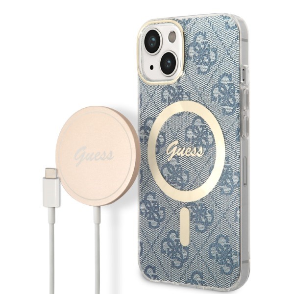 Guess Rinkinys GUBPP14MH4EACSB Dėklas+ Įkroviklis Apple iPhone 14 Plus / 15 Plus 6.7″ mėlynas kietas dėklas 4G aprašymas - Prekės nuotrauka Guess Rinkinys GUBPP14MH4EACSB Dėklas+ Įkroviklis Apple iPhone 14 Plus / 15 Plus 6.7″ mėlynas kietas dėklas 4G aprašymas - Prekės nuotrauka