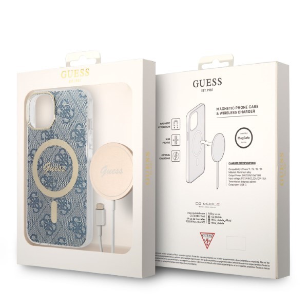 Guess Rinkinys GUBPP14MH4EACSB Dėklas+ Įkroviklis Apple iPhone 14 Plus / 15 Plus 6.7″ mėlynas kietas dėklas 4G aprašymas - Prekės nuotrauka Guess Rinkinys GUBPP14MH4EACSB Dėklas+ Įkroviklis Apple iPhone 14 Plus / 15 Plus 6.7″ mėlynas kietas dėklas 4G aprašymas - Prekės nuotrauka
