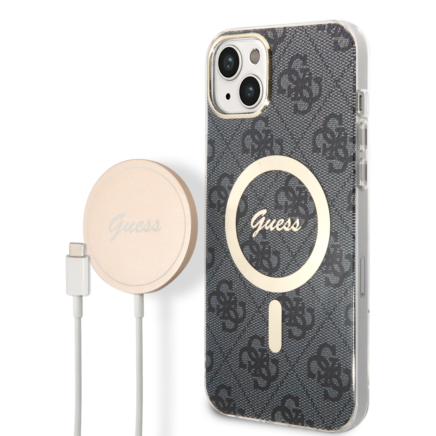 Guess Rinkinys GUBPP14MH4EACSK Dėklas+ Įkroviklis Apple iPhone 14 Plus / 15 Plus 6.7″ juodos spalvos kietas dėklas 4G Pr aprašymas - Prekės nuotrauka Guess Rinkinys GUBPP14MH4EACSK Dėklas+ Įkroviklis Apple iPhone 14 Plus / 15 Plus 6.7″ juodos spalvos kietas dėklas 4G Pr aprašymas - Prekės nuotrauka