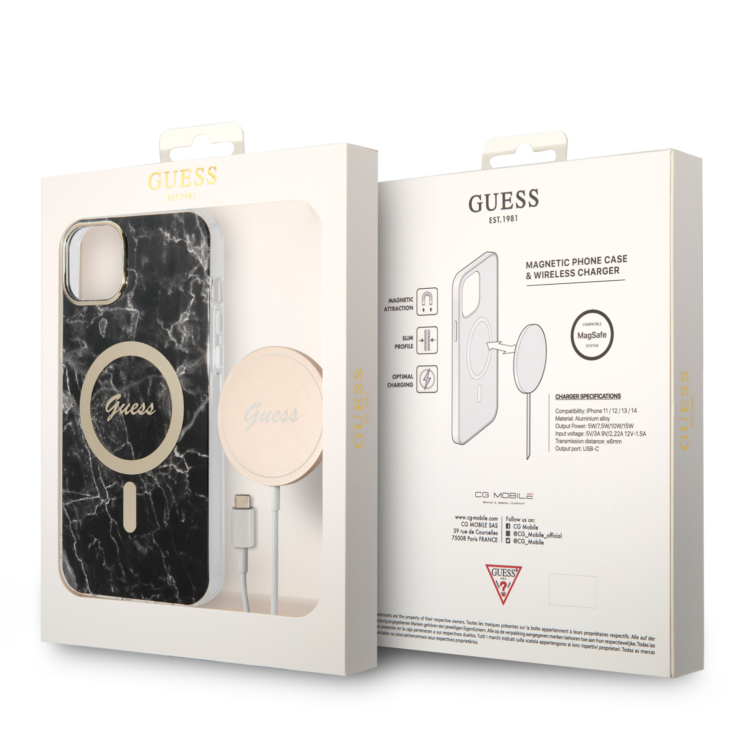 Guess Rinkinys GUBPP14MHMEACSK Dėklas+Įkroviklis Apple iPhone 14 Plus / 15 Plus 6.7″ juodos spalvos kietas dėklas Marbl aprašymas - Prekės nuotrauka Guess Rinkinys GUBPP14MHMEACSK Dėklas+Įkroviklis Apple iPhone 14 Plus / 15 Plus 6.7″ juodos spalvos kietas dėklas Marbl aprašymas - Prekės nuotrauka