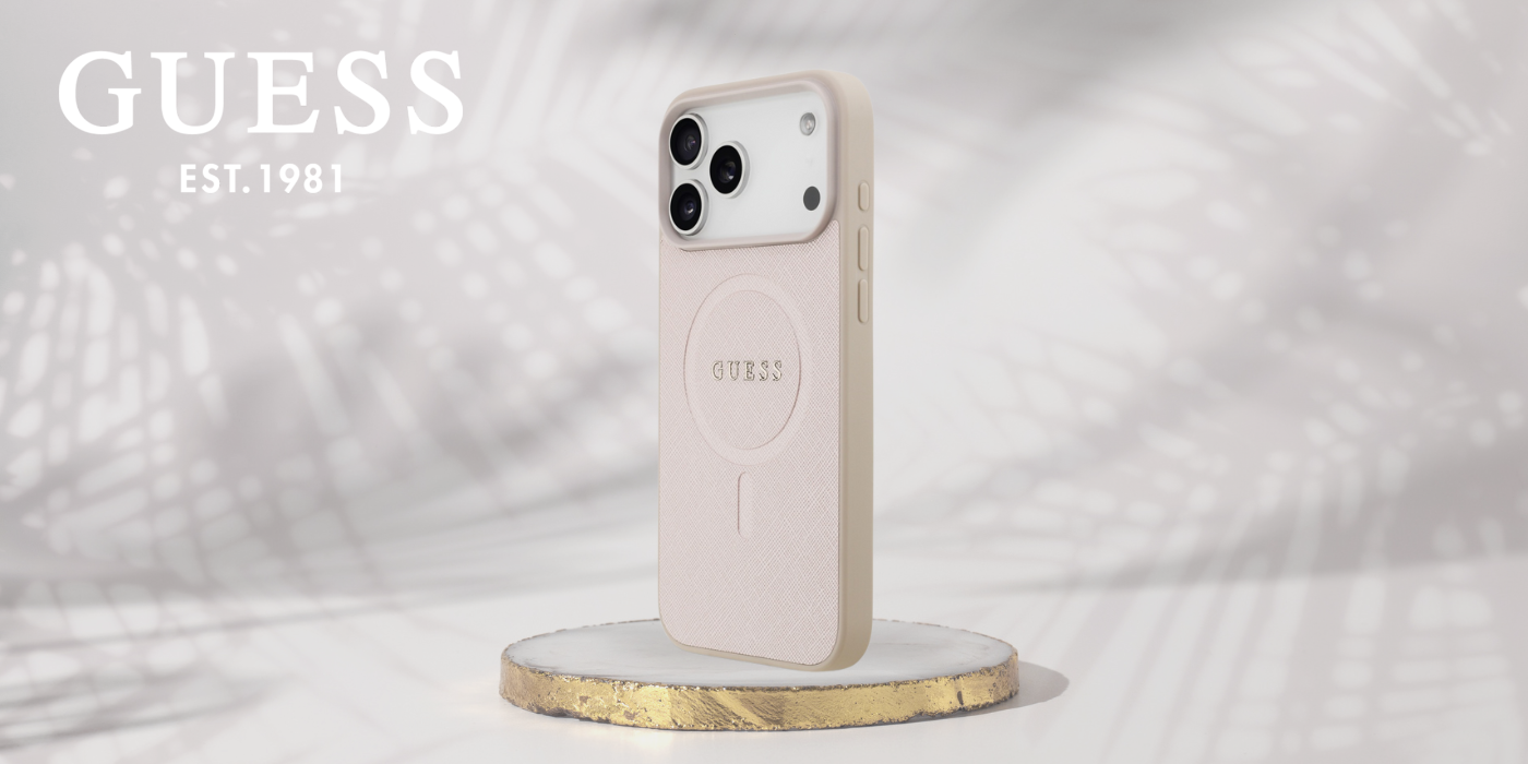 „guess-saffiano-classic“ logotipas „Magsafe“ deklas