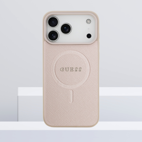 „guess-saffiano-classic“ logotipas „Magsafe“ deklas