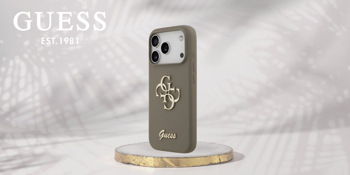 Guess Silicone Big 4G Script Dėklas Apple iPhone 17 Pro rudos spalvos aprašymas - Prekės nuotrauka