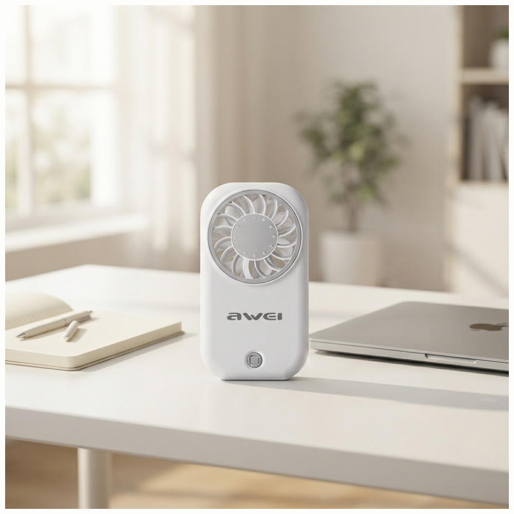 Ventiliatorius Handheld Fan AWEI F57 Baltas aprašymas - Prekės nuotrauka