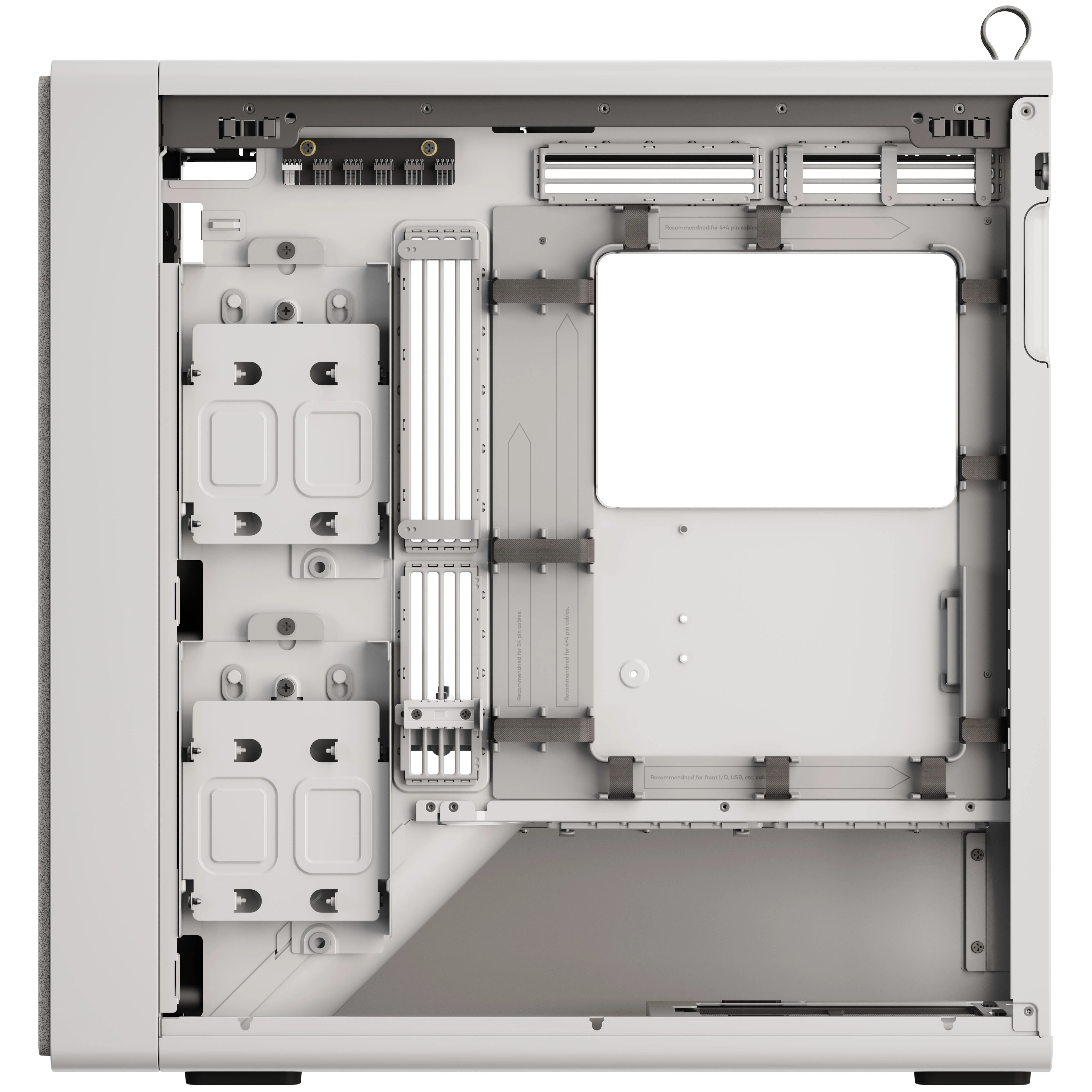 HAVN BF 360 Flow PC Case, Midi Tower, E-ATX, Tempered Glass – Baltas aprašymas - Prekės nuotrauka