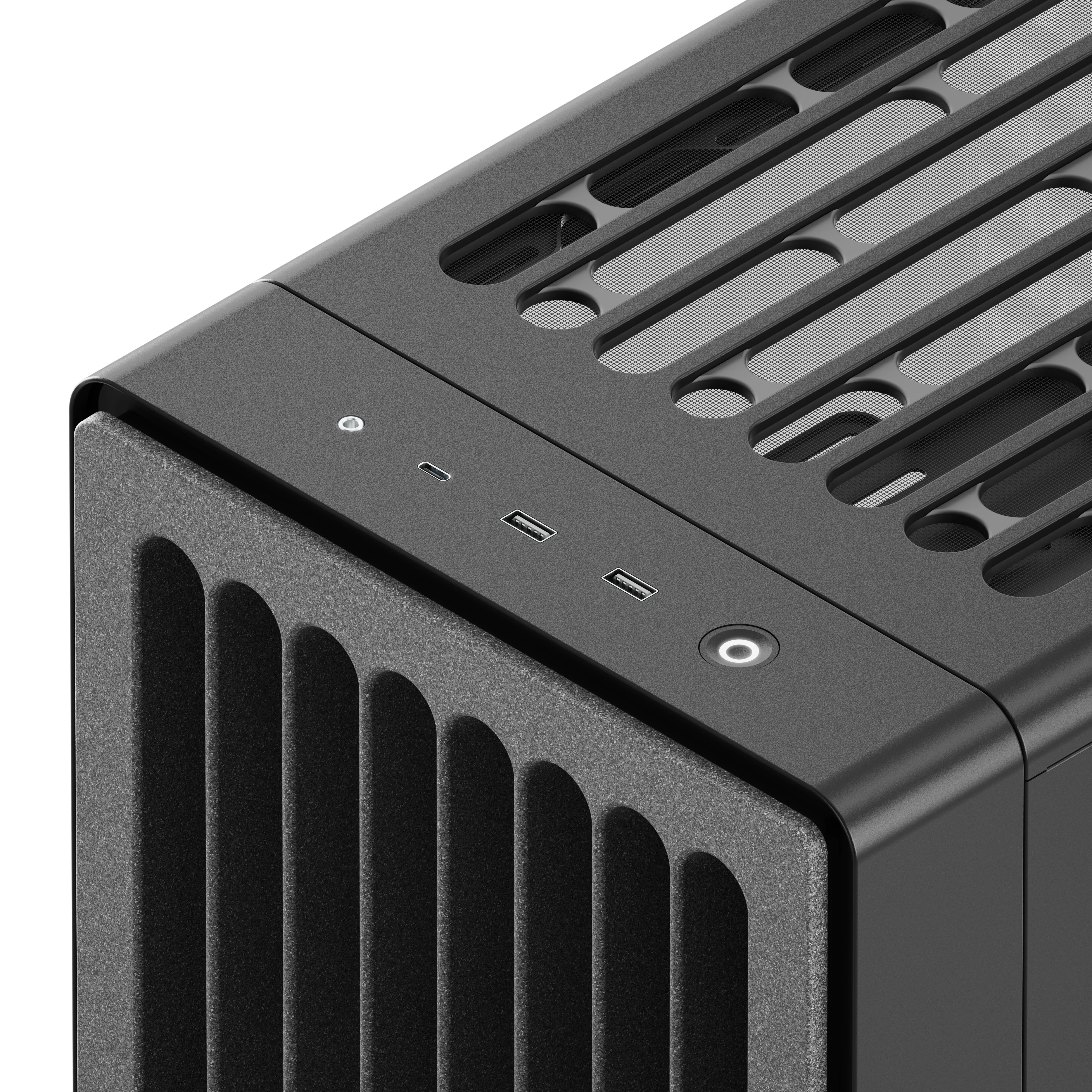 HAVN BF 360 PC Case, Midi Tower, E-ATX, Tempered Glass – Juodas aprašymas - Prekės nuotrauka