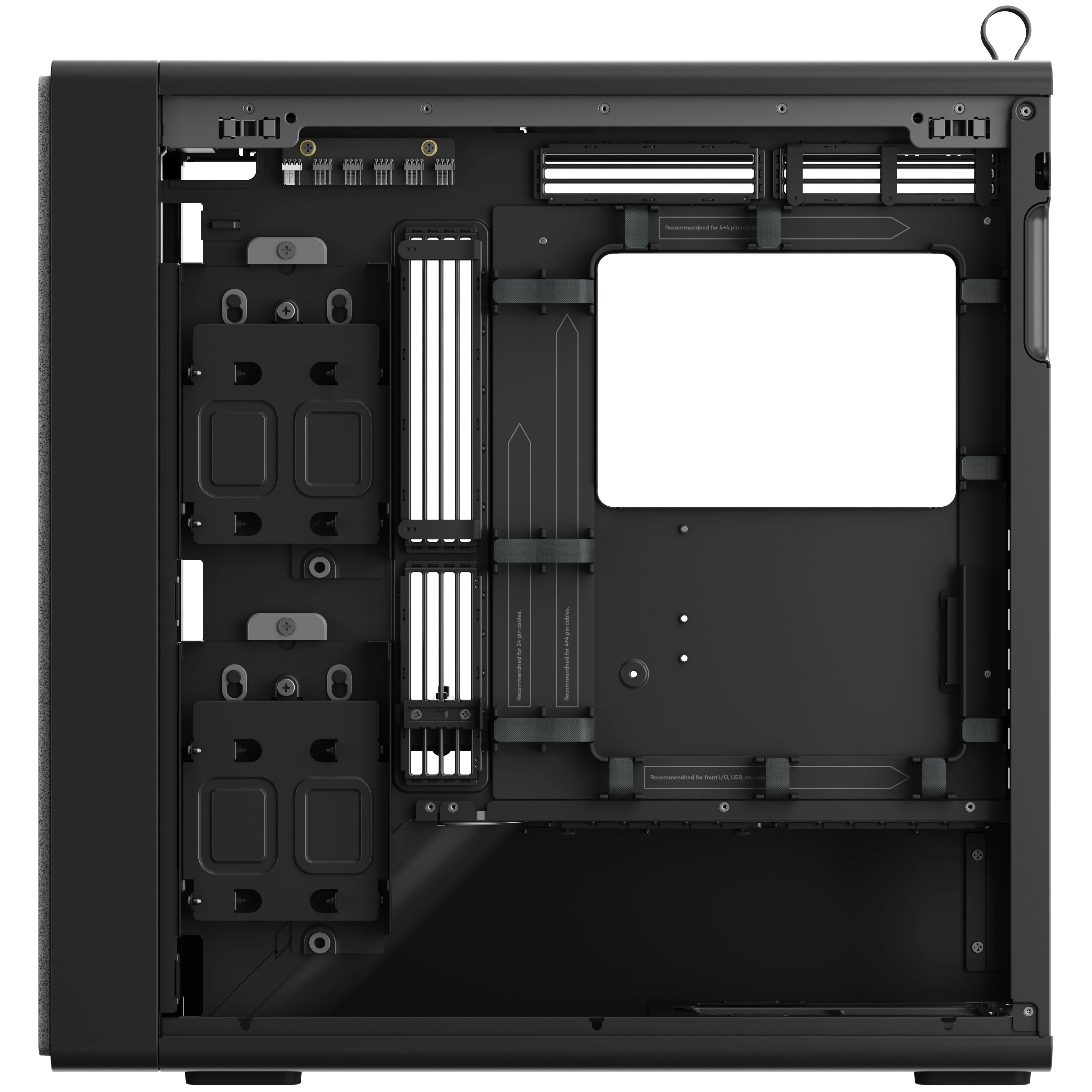 HAVN BF 360 PC Case, Midi Tower, E-ATX, Tempered Glass – Juodas aprašymas - Prekės nuotrauka